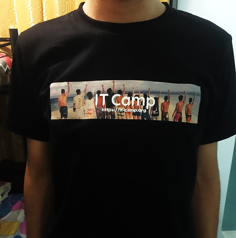 完成したオリジナルTシャツ