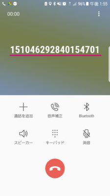 始めに1510を付けてPIM番号を入力しましょう