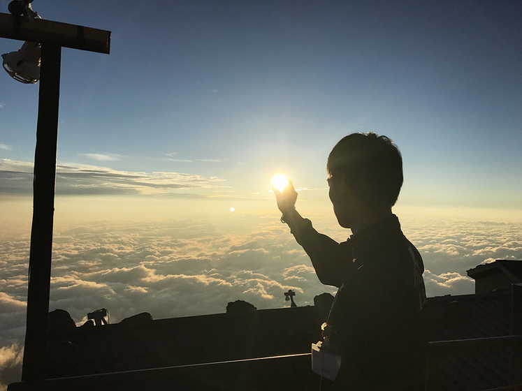 富士山バイトでの写真