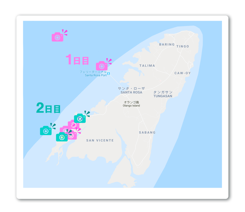 おススメスポットの地図