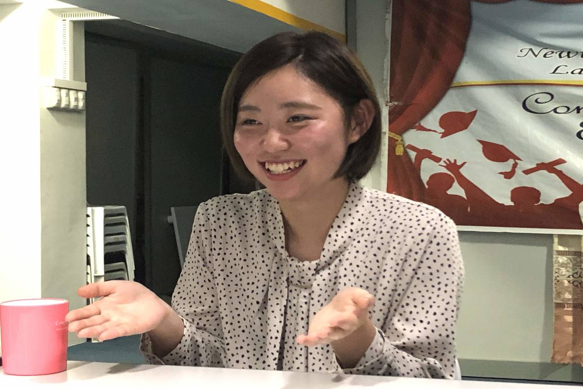 インタビュー中